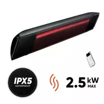Heliosa Hi Design Halogeninis infraraudonųjų spindulių lauko šildytuvas Heliosa Juodas Evo