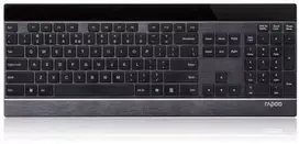 RAPOO klaviatūra E9270p USB, multimedija, belaidė, juoda, CZ