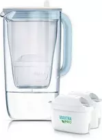 Drėkintuvas Brita Glass+ filter jug with 2 MaxtraPro PP cartridges (mėlynas; 2.5 l)