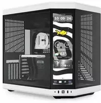 Hyte Y70 Touch Infinite (juodas, Tempered Glass x 2)