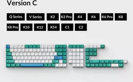 Klaviatūra Keychron OEM Dye-Sub PBT Full Set (Version C) Keycap rinkinys - Iceberg