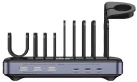 Unitek įkrovimo stotelė 3 x USB-A 20W, 3 x USB-C PD 60W, 80W