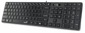 Genius SlimStar 126 COPILOT klaviatūra su laidu (USB) CZ/SK, juoda