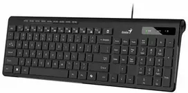 Genius Slimstar 230 II COPILOT klaviatūra su laidu (USB) CZ/SK, juoda