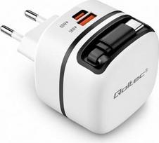Qoltec Charger USB C 65W GaN PPS 5V 20V 3A 3.25A