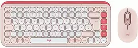 Klaviatūra Logitech POP ICON COMBO Pelė AND KB - ROSE - DEU - CENTRAL-419
