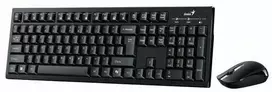 Genius KM-8101 COPILOT komplektas belaidė klaviatūra CZ/SK, juoda su belaidė optinė pelė, 1x AAA, 1x AA, multimedija,
