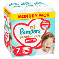 PAMPERS sauskelnės-kelnaitės Premium Pants, 7 dydis, 15+kg, 84 vnt., 80894760