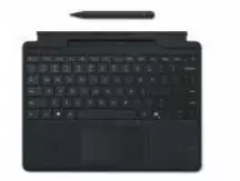 Klaviatūra „Microsoft Surface Signature Type Cover Copilot“ + plonas rašiklis, juodas