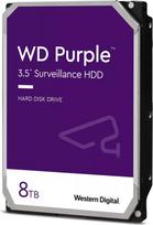 Western Digital HDD Video Surveillance WD Purple 8TB CMR, 3.5'', 256MB, 5640 RPM, SATA, TBW: 180