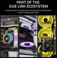 Corsair iCUE LINK RX120 MAX Series, PWM korpuso ventiliatorius - 120mm, juodos spalvos