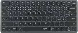 RAPOO klaviatūra UCK-6001 su 8in1 USB-C šakotuvu, laidiniu USB-C, CZ/SK, juoda