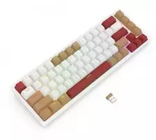 Klaviatūra žaidimams Redragon Rammus K677WLR-RGB-PRO Redragon Mechaninė Brown Switches belaidė mechaninė su pašvietimu ruda