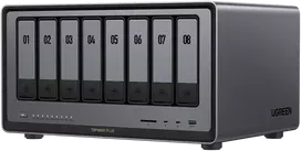 NAS sistema UGREEN NASync DXP8800 Plus, 8 skyrių | Intel i5 1235u | 2 x 10GbE | 8K HDMI |2 x TBT4