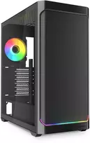 „Sharkoon AK4W RGB“ juostelė, bokšto formos korpusas - juodas, grūdintas stiklas