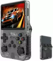 R36S Retro delninė vaizdo žaidimų konsolė atviro kodo Linux 3,5 colio IPS ekrano mini žaidimų konsolė 3D dviguba sistema vaikams ir suaugusiems