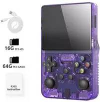 DATA FROG R36S retro delninis vaizdo žaidimų konsolė Linux sistema 3,5 colio IPS ekranas, nešiojamas kišeninis vaizdo grotuvas Žaidimai berniukui