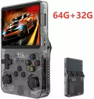 R36S nešiojamas retro vaizdo žaidimų konsolė 3,5 colio IPS ekrano grotuvas Kišeninis vaizdo grotuvas vaikams 64GB 10000 + žaidimų sistema Linux