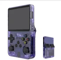 R36S Retro delninė žaidimų konsolė su 128G ir 20000+ klasikinių žaidimų, violetinė