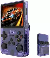 R36S retro delninis vaizdo žaidimų konsolė „Linux“ sistema 3,5 colio IPS ekranas, nešiojamas kišeninis vaizdo grotuvas, 64GB 10 000 ir daugiau žaidimų