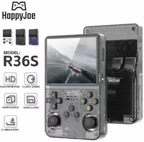 HappyJoe R36S, 128GB, Juodas, 20000+ Games, 3.5" IPS Screen, Linux