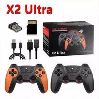 X2 Ultra Video Game Stick konsolė arba TIK 2.4G dvigubas belaidis valdiklis 4K HD30000 žaidimai 64G/128G retro žaidimai Kalėdų dovana 128G