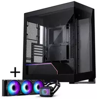 PHANTEKS NV-Serie NV5 MK2 ATX-Gehäuse, Tempered Glass, DRGB - Satin Juodas + Glacier One 360M25 Gen2 DRGB AiO Wasserkühlung - 360mm