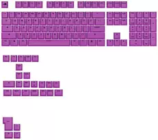 Klaviatūra Glorious GPBT Basics Keycaps, ANSI išdėstymas US, PBT, Dye-Sub – Epic Violetinė