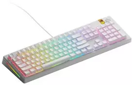 Glorious GMMK 3 HE 100 % Custom žaidimų klaviatūra – Pre-Built, ANSI US išdėstymas, Fox HE Switches, baltos spalvos