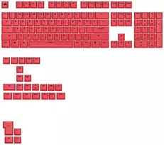 Klaviatūra Glorious GPBT Basics Keycaps, ANSI išdėstymas US, PBT, Dye-Sub – Revive Raudona