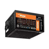 Maitinimo šaltinis ATX 500W Akyga AK-C2-500 Semi-Modular P4+4 2x PCI-E 6+2 pin 4x SATA 2x Molex FAN 12cm