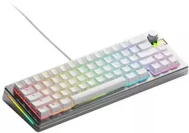 Glorious GMMK 3 Pro HE 65 % Custom Gaming-klaviatūra - Pre-Built, ANSI (US), Fox HE Switches, sidabrinis