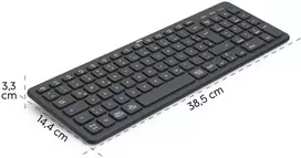 Klaviatūra Hama WK-300 belaidė 96% juoda