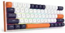Klaviatūra žaidimams Redragon K683WBO-RGB-M FIDD su laidu magnetyczno-mechaninė su pašvietimu balta ir-juoda