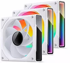 Jonsbo ZK-120WR Reverse PWM korpuso ventiliatorius, A-RGB – 120mm, baltos spalvos, 3er-Pack
