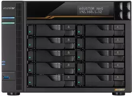 Serveris „Asustor AS6810T NAS“; bokšto tipo; 10 vnt. (3,5 colio SATA HDD / 2,5 colio SSD); AMD Ryzen Embedded V3C14; 16G ECC DDR5 SODIMM (maks. 64GB), 2 vnt. 10GbE, 2 vnt. 5GbE, 4 vnt. M.2 2280 NVMe PCIe 4.0, 2 vnt. USB4, 2 vnt. USB 3.2 Gen, 1 vnt. pasirenkama 10GbE plokštė