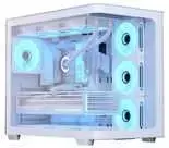 Aerocool P500C PC Case, Mid Tower, ATX, Tempered Glass – baltas