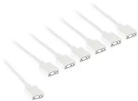 Kolink ARGB 1-6 splitter cable – 30cm, baltas