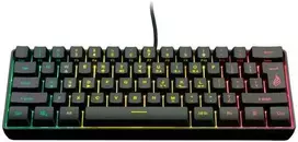 SureFire KingPin X1 60% klaviatūra RGB su laidu (USB) US, juoda do gry