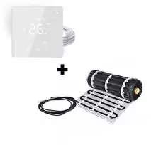 Warmset Elektrinio šildymo kilimėlis WHB-150 3,5m2 su išmaniuoju termostatu WTH 22.16