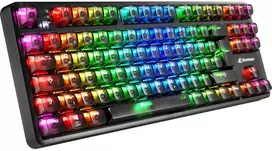 Sharkoon Crystal Shark, Gaming-klaviatūra - juodas, DE-išdėstymas, KTT