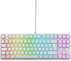 Klaviatūra Cherry CHERRY XTRFY K4V2 - Klaviatūra - RGB - 80% - TKL - Hintergrundbeleuchtung - USB - QWERTZ - Deutsch - Tastenschalter: CHERRY MX2A Raudona - baltas
