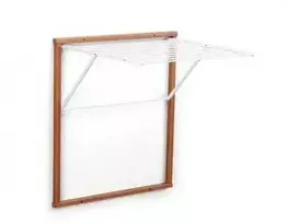 Džiovyklė Npc Polska ARREDAMENTI KLEDY Sieninė drabužių džiovykla - 80 x 69 cm, ruda