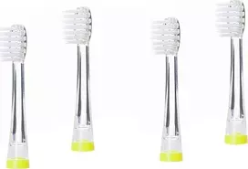 Dantų šepetėlis Brush-baby -baby Pabaiga -baby KidzSonic Sonic dantų šepetėliui 4vnt.