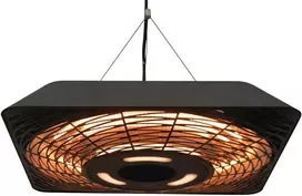 Outsunny Spindulinis lubinis šildytuvas 800W/1200W/2000W 5 režimų IP45 su nuotolinio valdymo pulteliu