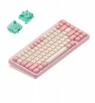 Klaviatūra Nuphy Nuphy - Halo75 v2 Belaidė mechaninė Klaviatūra - Belaidė Klaviatūra Mechaniczna Sakura Fizz Mint