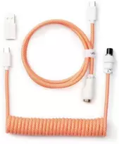 Klaviatūra Klaviatūros laidas Keychron Coiled (Oranžinis)