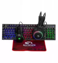 Klaviatūra MARVO CM416 Loot 40 4-in-1 Žaidimų Įrangos Rinkinys | Juodas | UK