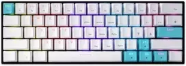 Klaviatūra mechaninė Delux KM36 RGB balta ir mėlyna
