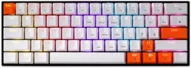 „Delux KM36 RGB“ mechaninė klaviatūra, baltai oranžinė.